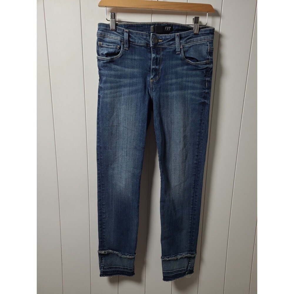 Kut From The Kloth  Reese Jeans Womens 2 Blue Ankle Straight Leg